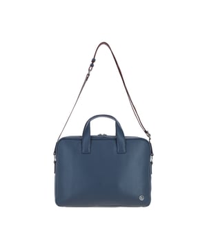 The Brampton Leather Messenger Bag combines timeless style and practicality, crafted from 100% genuine leather for professionals on the go. It features a spacious main compartment, two external zip pockets for easy access, an internal zip pocket for secure storage, and internal slip pockets for organisation. The adjustable shoulder strap adds comfort and versatility, making it perfect for both work and casual use. Dimensions: (L) 39 cm x (H) 29.5 cm x (W) 7.5 cm, with a strap length of 63.5 cm (longest) and 35.5 cm (shortest).