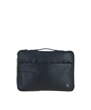 The Brampton London Leather Organizer is a sleek, compact accessory made from 100% genuine leather, perfect for work or travel. It features a spacious main compartment with a laptop section, multiple internal slip-in pockets for organised storage, and external zip pockets for quick access. This durable and stylish leather organiser combines practicality and elegance in one compact design. Dimensions: (L) 36 cm x (W) 4.5 cm x (H) 25.5 cm.