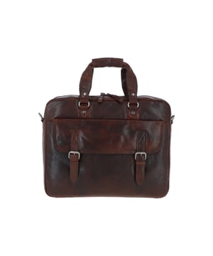 A modern, stylish and well–organised laptop work bag for any function (Work, College, Business). Fully lined with two external pockets on the front and rear of the bag. This work bag is ideal for securely storing a 15.6 inch laptop in the attached padded sleeve. The work bag has been segregated very well to help you keep organised as there are internal sections for your everyday essentials. Made exclusively from British hides. Product Features: Ashwood Leather,100% Genuine leather, Work, travel, business bag, ideal for a 15.6 inch laptop, Zip fastening, Easy grip carry handle with magnetic clasp, Adjustable and detachable shoulder strap with leather trim, Front external pocket, Additional external rear zip, Internal padded laptop sleeve ( fits up to 15.6 inch laptop), Internal zip pocket, Internal leather trimmed stationery and phone organiser, Ashwood Heritage logo. Dimensions: (L) 41 cm x (W) 7 cm x (H) 31 cm.