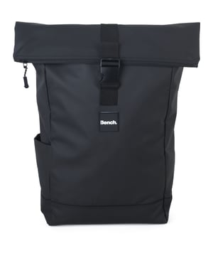 Mochila negra para hombre Bench Venus, fabricada en poliéster. Presenta: marca Bench, correas de hombro ajustables, cierre completo con cremallera y compartimento frontal.