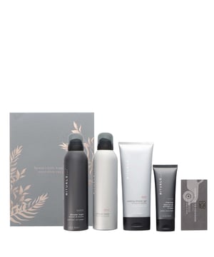 Discover the Rituals Homme Large Gift Set, a perfect grooming collection designed for the modern man. This luxurious set includes:

- Rituals Homme Shower Foam (200ml)
- Rituals Homme Sport Shower Foam (200ml)
- Rituals Homme Sport Cooling Shower Gel (200ml)
- Rituals Homme Charcoal Face Scrub (70ml)
- Rituals Homme Car Air Freshener (2 x 3g)

Transform your shower routine with rich foams infused with amber and musk, deeply nourishing your skin. The cooling shower gel purifies with activated charcoal, while the face scrub revitalizes and exfoliates. Complete the experience with a sophisticated car air freshener that offers a distinctly masculine scent. Ideal for gifting or personal indulgence, elevate your daily routine with this essential grooming set.