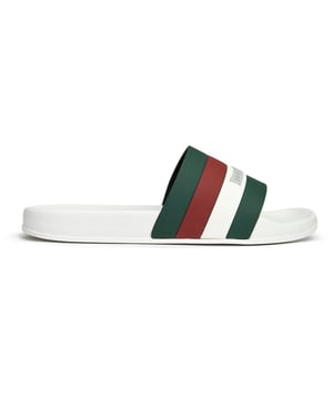These crisp white slides from Lambretta deliver effortless summer style with their clean rubber construction and signature branding. The Prince features a comfort insole that makes them perfect for poolside lounging or casual errands around town. Simple yet refined, they're the kind of versatile footwear that pairs as well with swim shorts as it does with weekend casual wear.