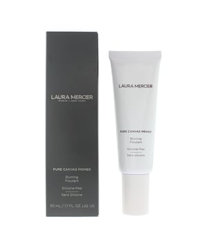 Laura Mercier Pure Canvas Blurring Primer creates a smooth soft matte effect that looks and feels light weight. It will absorb oils,  minimize the appearance of pores and other imperfections on your skin and best of all its good for your skin.