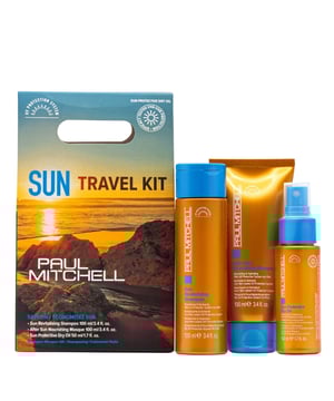 Discover the ultimate travel companion with the Paul Mitchell Sun Travel Kit, beautifully packaged in an eco-friendly box. This kit includes travel-sized versions of essential Paul Mitchell Sun products: Revitalizing Shampoo (100 ml), After Sun Nourishing Masque (100 ml), and Sun Protective Dry Oil (50 ml). Each product is formulated with a UV Protection System to protect your hair from sun damage, leaving it soft and shiny. Ideal for holidays or as a thoughtful gift, this kit is a must-have for sun-kissed adventures.