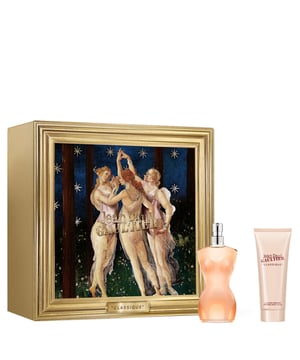Experience the allure of femininity with the Jean Paul Gaultier Classique Eau de Toilette Gift Set. Launched in 1993, this iconic fragrance captivates the senses with its seductive blend of ginger and vanilla. The unique bottle, shaped like a bust, reflects the bold spirit of the perfume, while the included perfumed body lotion enhances the fragrance for a luxurious experience. This gift set contains a 50ml Eau de Toilette and a 75ml body lotion, perfect for making a statement. Indulge in this timeless classic that celebrates confidence and sensuality.