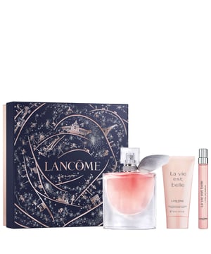 Experience the magic of Paris this festive season with the Lancôme La Vie Est Belle Eau de Parfum Gift Set. Designed by renowned French artist Safia Ouares, this exquisite gift set embodies elegance and joy. It includes a 50ml Eau de Parfum spray, a 10ml Eau de Parfum spray, and a 50ml body lotion, making it the perfect present for loved ones. Celebrate under the enchanting diamond snow and let this luxurious fragrance illuminate your holiday moments. Ideal for women who appreciate beauty and sophistication, this set is a true festive delight.