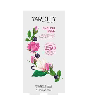 Indulge in the luxurious Yardley English Rose Soap, a set of three 100g bars crafted from vegetable-based ingredients and enriched with shea butter. These triple-milled soaps provide a rich, creamy lather and a long-lasting fragrance. Experience the refreshing floral scent with citrus and rose top notes, harmonized with a tea accord. The heart reveals a blend of rose bud, magnolia, and violet, while warm woody notes of patchouli add a velvety finish. Perfect for daily use, these soaps are ideal for those who appreciate elegance.