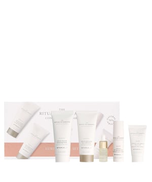Discover the Rituals The Ritual of Namaste Luxury Skincare Trial Set, featuring over 93% natural ingredients and plant-based alternatives to retinol. This luxurious set includes: 30ml Skin Brightening Face Exfoliator, 10ml Glow Serum, 4ml Natural Booster Bakuchiol, 10ml Glow Day Cream, and 30ml Velvety Smooth Cleansing Foam. Each product is designed to enhance your skin's radiance and vitality. Perfect for your daily skincare routine, these products cleanse, exfoliate, and nourish your skin, leaving it soft, smooth, and rejuvenated. Ideal for women seeking a natural skincare solution.