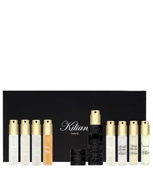 Experience the luxurious world of Kilian with the Deluxe Discovery Set, featuring eight captivating Eau de Parfums, each in a 7.5ml bottle. Included are Bamboo Harmony, a refreshing citrus blend; Moonlight in Heaven, a tropical delight; Good Girl Gone Bad, a floral exploration; and Intoxicated, an addictive coffee-inspired aroma. Perfect for fragrance enthusiasts or as a gift, this set invites you to explore Kilian's artistry.