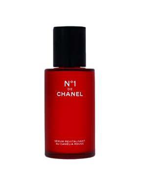 Experience youthful skin with Chanel No 1 De Chanel Revitalizing Serum, a luxurious anti-aging formula that offers five essential benefits. This potent serum minimizes wrinkles, refines pores, enhances skin elasticity, boosts radiance, and improves overall comfort. Enriched with concentrated red camellia extract, it revitalizes and protects your skin from environmental stressors. Ideal for mature skin, this 50ml serum is perfect for daily use. Apply it morning and evening on a cleansed face and décolleté, then follow with your favorite moisturizer for best results.