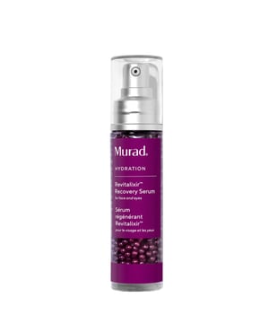 Discover Murad Revitalixir Recovery Serum, a sphere-infused formula designed to rejuvenate your skin. This powerful serum smooths stress lines, reduces under-eye puffiness and dark circles, and revitalizes your complexion. Ideal for combating dullness, providing deep hydration, and minimizing wrinkles. Enriched with neuropeptide, paracress, sativa seed oil, and niacinamide, it enhances softness and moisture while calming stressed skin. Experience the uplifting effects of caffeine for a brighter look. Apply after cleansing, massaging gently over face, neck, chest, and around the eyes.