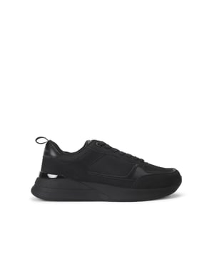 This KG Kurt Geiger pair of Jesse sneakers arrive in a black mesh fabric. There is a branded metal tab on the laces.