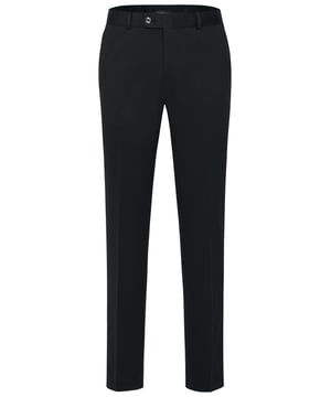 Ervaar stijlvolle flexibiliteit met de stretchbroek van bugatti. Deze elegante broek met Flexcity afwerking heeft een wigvormige, taps toelopende pasvorm en maximaal comfort. Praktische zakken met gekleurde voering en nette vouwen maken het chique ontwerp compleet. Perfect te combineren met het bijpassende jasje voor een complete look!