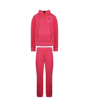 Keep your little one cozy and stylish with the Champion Logo Kids Pink Tracksuit—designed for comfort and durability with a fun, vibrant look. Perfect for active days at school, sports, or casual wear.
Key Features:
Soft Cotton-Blend Fabric: 

Gentle and breathable for all-day comfort.

Vibrant Pink Colour: 

Eye-catching and fun, perfect for kids who love bright styles.

Classic Champion Logo: 

Bold branding adds sporty flair on both jacket and pants.

Zip-Up Jacket with Hood: 

Easy to wear and adjust for warmth.

Elastic Waistband on Pants: 

Provides a secure and comfortable fit for active movement.

Ribbed Cuffs and Hem: 

Ensures the tracksuit keeps its shape wash after wash.

Relaxed Fit: 

Allows freedom of movement for play and activities.

Ideal for everyday adventures, the Champion Logo Kids Pink Tracksuit combines comfort, style, and Champion’s trusted quality.
