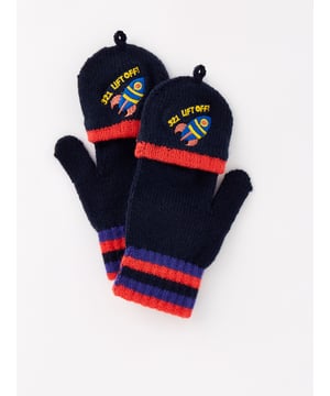 V BY VERY NAVY BOYS FINGERLESS/ MITTEN GLOVES