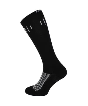 Support your stride from the ground up with the Brooks Compression Knee High Socks — engineered for runners and athletes who need focused support, recovery, and comfort. Designed with graduated compression and performance fabric, these socks help reduce fatigue and boost circulation whether you’re training, racing, or recovering.
Key Features:
Graduated Compression Fit:

Promotes better blood flow and muscle support, helping reduce soreness and speed up recovery time post-run or workout.

Moisture-Wicking Fabric:

Keeps feet dry and cool with sweat management technology — ideal for long runs or high-intensity sessions.

Knee-High Length for Full Coverage:

Offers extended support through the calves, perfect for endurance runners, cross-training, or travel.

Targeted Arch Support:

Delivers a snug midfoot fit and additional structure to help reduce foot fatigue.

Reinforced Heel and Toe Zones:

Increases durability in high-wear areas, providing lasting comfort and performance.

Seamless Toe Construction:

Reduces chafing and irritation, allowing for distraction-free focus during movement.

Whether you're pounding pavement, logging recovery miles, or staying comfortable during long travel days, the Brooks Compression Knee High Socks keep your circulation strong and your performance on point.