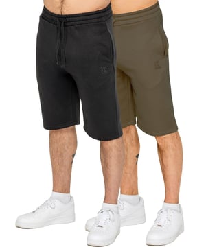 Mantente cómodo y con estilo con estos pantalones cortos para hombre de KRUZE, disponibles en un práctico paquete de 2 unidades. Diseñados con dos bolsillos frontales laterales para mantener tus objetos esenciales seguros, cuentan con una cintura elástica ajustable con cordón para un ajuste perfecto. El logotipo impreso añade un toque moderno. Ligeros y fáciles de llevar, son ideales para el uso diario, ya sea para salidas informales o como ropa de trabajo. Aptos para primavera, verano y otoño, estos shorts versátiles son perfectos para vacaciones, actividades al aire libre, deportes, gimnasio, entrenamiento, correr o hacer jogging. Fabricados con una mezcla transpirable y duradera de 50 % algodón y 50 % poliéster, ofrecen comodidad y rendimiento. Lavables a máquina y disponibles en 6 colores.