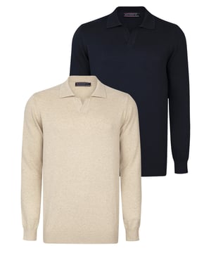 Entdecken Sie die perfekte Mischung aus Eleganz und Komfort mit dem langärmeligen Herrenpullover mit Polokragen von Felix Hardy. Er ist komplett aus hochwertiger 100%iger Baumwolle gefertigt und garantiert ein natürliches und angenehmes Tragegefühl. Das knopflose Design und der klassische Polokragen bieten einen raffinierten und zeitlosen Look, der sich für verschiedene Anlässe eignet. Das schlichte Modell dieses Pullovers erhöht seine Vielseitigkeit und macht ihn zu einer idealen Wahl für den Alltag. Er lässt sich mühelos mit Jeans, Hosen oder Chinos kombinieren und bietet so eine einfache Handhabung und stilistische Vielseitigkeit. Erhältlich in verschiedenen Farbvarianten, passt es sich individuellen Vorlieben an und ergänzt die saisonalen Übergänge vom Frühling zu kühleren Sommer- und Herbsttagen. Tragen Sie ihn leger mit Jeans und Slippern für ein entspanntes, aber schickes Erscheinungsbild oder elegant mit Hosen und Schuhen für ein eleganteres Ensemble. Bei kälterem Wetter können Sie es für zusätzliche Wärme und Stil mit einer Jacke überziehen. Zu den Pflegehinweisen gehören Hand- oder Maschinenwäsche in kaltem Wasser, Bügeln bei geringer Hitze und der Verzicht auf Bleichmittel oder chemische Reinigung. Der mit viel Liebe zum Detail und aus hochwertigen Materialien gefertigte Felix Hardy Langarmpullover mit Polokragen für Herren verbindet Raffinesse mit Komfort und ist damit ein vielseitiges Kleidungsstück für alle Jahreszeiten.