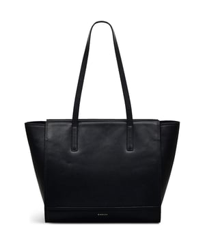 Bolso tote negro de mujer Radley Drapers Road, fabricado en cuero. Con las siguientes características: forma de alas, asas delgadas, bolsillos interiores con cremallera y deslizable, cierre magnético y dimensiones de 40 x 27 x 13 cm.