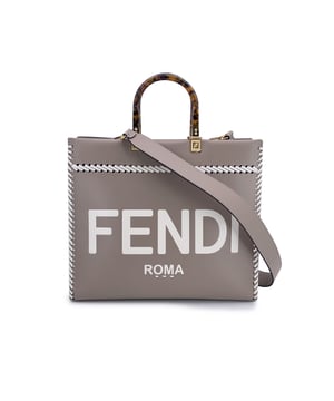 VINTAGE, RRP AS NEW
This beautiful item will come with a Certificate of ity provided by Entrupy. The certificate will be provided at no further cost  Sophisticated and striking, the FENDI Sunshine Medium Shopper Tote in Tortora taupe leather is a modern classic with a nod to vintage elegance. This iconic model blends clean Italian lines with statement-making Condition Rating: A - EXCELLENTCondition Details: Gently used. Minimal creases on leather along the borders. Please check the photos carefully and ask if you need to know more details or if you have any doubts.Measurements (cm):Depth: 15.2Height: 26.7Length: 35.6Other Details: Dustbag? NoKeys? NoBox? No Measurments:  width: 152 mm length: 356 mm height: 267 mm strap length: 0 mm handle drop: 0 mm