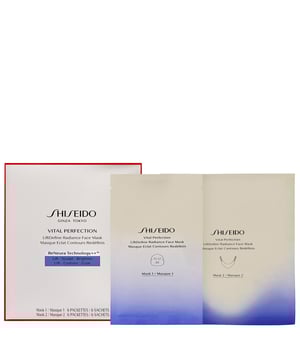 Revitalize your skin with the Shiseido Vital Perfection LiftDefine Radiance Face Mask. This luxurious mask, designed for mature skin, lifts and perfects your facial contours, promoting a brighter and more refined complexion. Infused with advanced ReNeura Technology++, it targets visible signs of aging such as wrinkles, dullness, and sagging, enhancing skin tightness for a radiant and toned appearance. For optimal results, use 2-3 times a week: apply the mask to your face and jawline, leave for 10 minutes, then massage any excess into your skin for ultimate hydration.