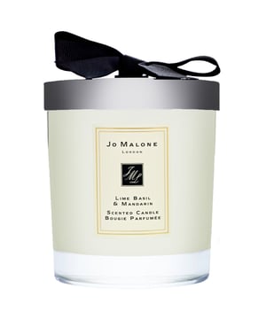 Experience the luxurious aroma of Jo Malone's Lime Basil & Mandarin Candle, expertly crafted to elevate your space. This stunning 200g candle features a vibrant top note of Mandarin, complemented by an earthy Basil heart, and finished with a warm Amberwood base. Enjoy up to 45 hours of delightful fragrance, perfect for creating a serene ambiance in any room. The beautifully designed lid adorned with a bow adds a touch of elegance. Candle dimensions are H9.2 x W7.5cm. Please note: packaging may vary and matches are not included.