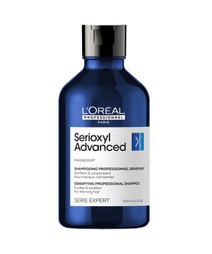 Revitalize your hair with L'Oréal Professionnel SERIE EXPERT Serioxyl Advanced Purifier Shampoo. This shampoo gently purifies while promoting renewed density for your hair. Enriched with Magnesium salt, it effectively removes buildup from the scalp, fostering a healthier environment for hair growth. Designed with hair and scalp professionals, this shampoo offers a refreshing experience that leaves your hair radiant. For best results, apply to wet scalp and hair, lather gently, and rinse thoroughly. Ideal for daily use for denser, more vibrant hair.