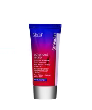 Transformieren Sie Ihre Haut über Nacht mit der StriVectin Advanced Retinol Nightly Renewal Moisturizer. Diese leistungsstarke Feuchtigkeitscreme ist darauf ausgelegt, Ihren Teint während des Schlafes zu revitalisieren und zu perfektionieren, während sie sichtbaren Zeichen der Hautalterung entgegenwirkt. Angereichert mit einer einzigartigen Mischung aus Retinol, patentiertem Niacin und Ingwerwurzelextrakt nährt diese Creme trockene Haut, verbessert die Elastizität und steigert die Festigkeit, ohne Irritationen zu verursachen. Für optimale Ergebnisse täglich abends auf das gereinigte Gesicht auftragen und mit erholter, strahlender Haut aufwachen.