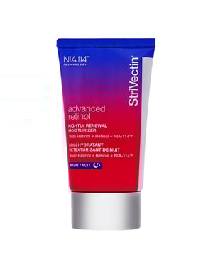 Experience the transformative power of StriVectin Advanced Retinol Nightly Renewal Moisturizer, specially formulated for mature skin. This luxurious moisturizer works overnight to rejuvenate and enhance your skin's appearance, effectively combating visible signs of aging. Infused with a potent blend of Retinol, patented Niacin, and soothing Ginger Root Extract, it deeply hydrates, improves elasticity, and strengthens your skin's natural barrier without causing irritation. For best results, apply to a cleansed face each evening and wake up to refreshed, radiant skin.