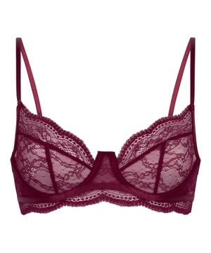 Een niet voorgevormde beugel bh laat je rondingen nog beter uitkomen en biedt de juiste steun. De bh is volledig bedekt met kant voor een super mooie uitstraling! Combineer met de bijpassende slip voor een complete set!