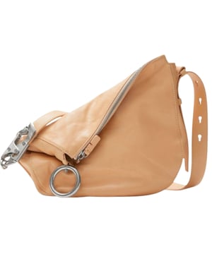 Elegante y versátil, este bolso de hombro pequeño de Burberry es el accesorio perfecto para cualquier look. Con un práctico cierre de cremallera y correa ajustable, ofrece funcionalidad y lujo a partes iguales. Fabricado en piel de becerro 100 %, es una inversión duradera y de alta calidad que realzará tu estilo.
