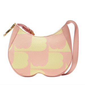 ¡Prepárate para causar sensación con este bolso de hombro rosa y amarillo de Burberry! Con un práctico cierre de cremallera y correa ajustable, este bolso luce la icónica hebilla con el símbolo del caballero ecuestre de Burberry y está confeccionado en 100 % piel de becerro. Realza cualquier look con este accesorio lujoso y funcional.