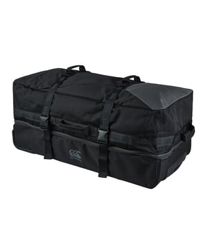100% Polyester. Material: PVC Coated. Height: 79cm. Width: 39cm. 2 Wheels, Durable Base, Lockable Zips, Reinforced Carry Handle, Telescopic Handle. Fastening: Buckle Strap, Two Way Zip. Design: Logo, Plain. Compartments: 2 Main Compartments, Zipped. Depth: 33cm.