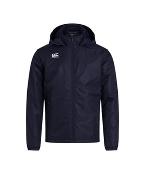 Material: Polyester. Fabric: Micro Diamond, PU Coating, Ripstop. Design: Logo, Plain. 178gsm. Fabric Technology: C6 Water Repellent Finish, Insulating, Vaposhield, Water Resistant. Cuff: Elasticated. Neckline: Hooded, Standing Collar. Sleeve-Type: Long-Sleeved. Padded. Hood Features: Sew-On, Toggle Adjuster. Pockets: 2 Side Pockets, Zip. Fastening: Full Zip. XS: 36 in. S: 39 in. M: 41 in. L: 43 in. XL: 45 in. XXL: 48 in. 3XL: 51 in. 4XL: 53 in. 5XL: 56 in. 6XL: 58 in.
