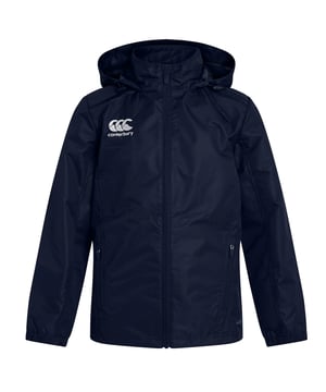 Material: Polyester. Lining: Mesh. Fabric: Micro Diamond, Ripstop. Design: Logo, Plain. Fabric Technology: Durable, Lightweight, Vaposhield, Water Resistant. Cuff: Elasticated. Forward Shoulder Seams. Neckline: Hooded, Standing Collar. Sleeve-Type: Long-Sleeved. Hood Features: Packaway. Pockets: 2 Side Pockets, Zip. Fastening: Full Zip. Hem: Toggle. XS: 36 in. M: 41 in. L: 43 in. XL: 45 in. XXL: 48 in. 3XL: 51 in. 4XL: 53 in.