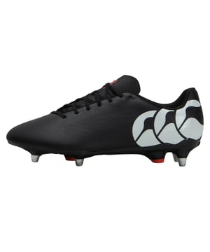 Upper: Synthetic, Textured. Insole: EVA, Synthetic. Outsole: Synthetic, TPU Studs. 7 Eyelets. Cushioned Collar, Lightweight. Flat. Cut: Low Cut. Design: Logo, Plain. Toe Style: Almond. Sole Features: Conical Studs. Fastening: Lace Up. Suitable for: Soft Ground. Fit: Tight.