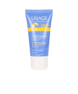 1ERA crema mineral SPF50+ de URIAGE Está especialmente formulada para la piel sensible de los bebés, ofreciendo una protección muy alta contra los rayos UVA y UVB (SPF50+). Proporciona una fotoprotección efectiva sin el uso de filtros químicos orgánicos, garantizando la máxima tolerancia para la piel delicada de los bebés y niños pequeños. Además, el Agua Termal de Uriage potencia la acción antioxidante de las vitaminas C y E. También hidrata profundamente gracias a la presencia de Aquaspongines y Agua Termal de Uriage, que mantienen la piel intensamente hidratada.