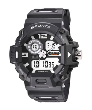 Das Activa X Invicta ACW495-001 hat ein 55 millimeter Kunststoff gehäuse mit einem schwarzen Zifferblatt.
Dieses Modell wird von einem präzisen  Quarzuhrwerk angetrieben.
5 bar Wasserdichtigkeitszertifizierung.
Dieses Modell ist von der Activa X Invicta Digital Kollektion.

2 Jahre Garantie.