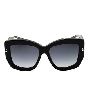 The Marc Jacobs Dark Grey Sf Lens Black Sunglasses combine bold style with premium craftsmanship. Featuring a sleek black frame crafted from durable 100% plastic, these sunglasses offer a comfortable yet sturdy fit with dimensions of 55x16x145 mm. The dark grey sf lenses provide excellent sun protection while enhancing your look with a subtle sophistication. Perfect for everyday wear or special occasions, these sunglasses elevate your outfit while shielding your eyes from harmful rays. Embrace both fashion and function with this signature design from Marc Jacobs, made for those who appreciate refined elegance and modern edge
