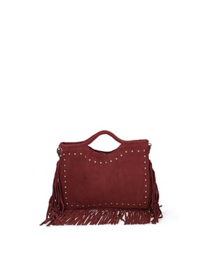Damenhandtasche Made in Italy - Modell Silvana Nova - Wildleder - 34.0 x 25.0 x 1.0 cm