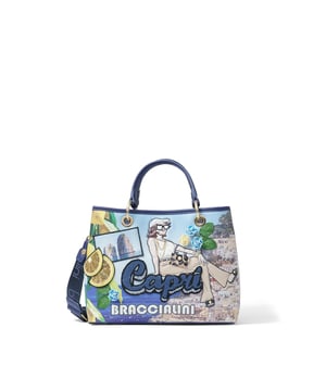 Bolso de mano mujer - Modelo Pomona - Textil y Poliéster - 28.0 x 21.5 x 13.0 cm