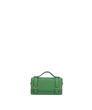 Handtasche Damen Made in Italy - Modell Aurelia - Echtes Leder - 18.0 x 9.5 x 5.0 cm