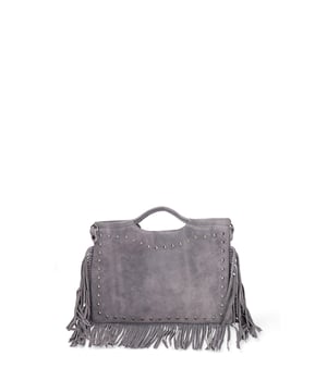 Damenhandtasche Made in Italy - Modell Silvana Nova - Wildleder - 34.0 x 25.0 x 1.0 cm