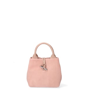 Bolso de mano mujer Hecho en Italia - Modelo Erisia - Ante - 20.0 x 20.0 x 12.0 cm