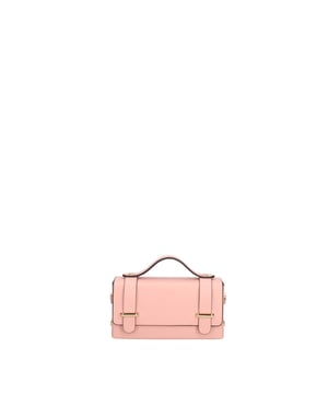 Bolso de mano mujer Hecho en Italia - Modelo Aurelia - Cuero genuino - 18.0 x 9.5 x 5.0 cm