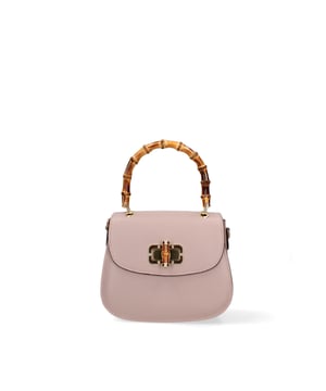 Bolso de mano mujer Hecho en Italia - Modelo Seraphina - Cuero genuino - 23.0 x 17.0 x 11.0 cm