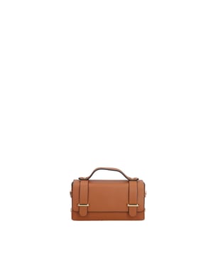 Bolso de mano mujer Hecho en Italia - Modelo Aurelia - Cuero genuino - 18.0 x 9.5 x 5.0 cm