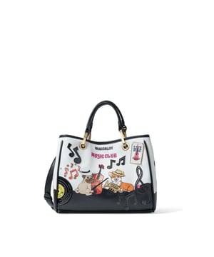 Damen Handtasche - Modell Melodie - Stoff und Polyester - 28.0 x 21.5 x 13.0 cm