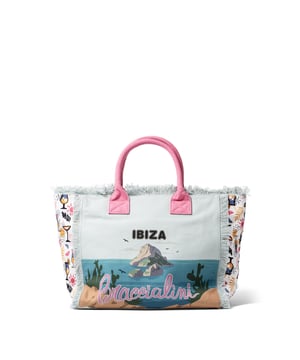 Damen Handtasche - Modell Thalassa - 100% Baumwolle - 40.0 x 31.5 x 21.5 cm