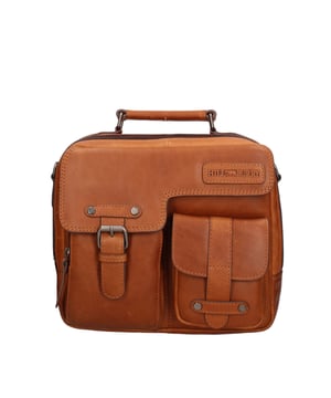 Heren schoudertas echt leer - Torian model - Handgemaakt - 26.0 x 23.0 x 8.0 cm